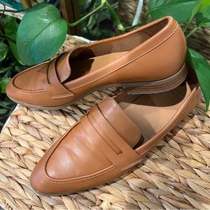 Target cognac brown loafers